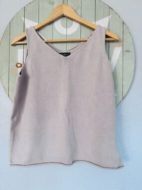 Eddie Bauer large tall cotton linen tank